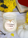 Vanilla Scented Soy Wax Glass Jar Candle with Wooden Lid, 70g soy wax 20-25 hrs burning time