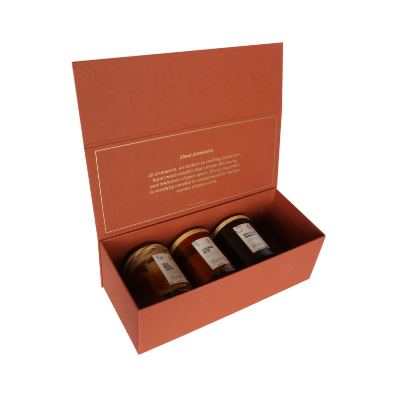 Luxury Candles pack of 3 (Lavender bliss/Apple pie & cinnamon/Cold brew Coffee, 42hrs burn time, 150g soy wax - Image 3