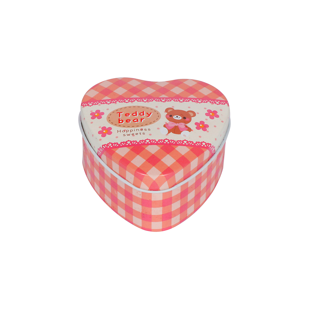 Box Printed Scented Heart Tin Candle, 120 gm soy wax, Burning Time 16 hrs - Image 2