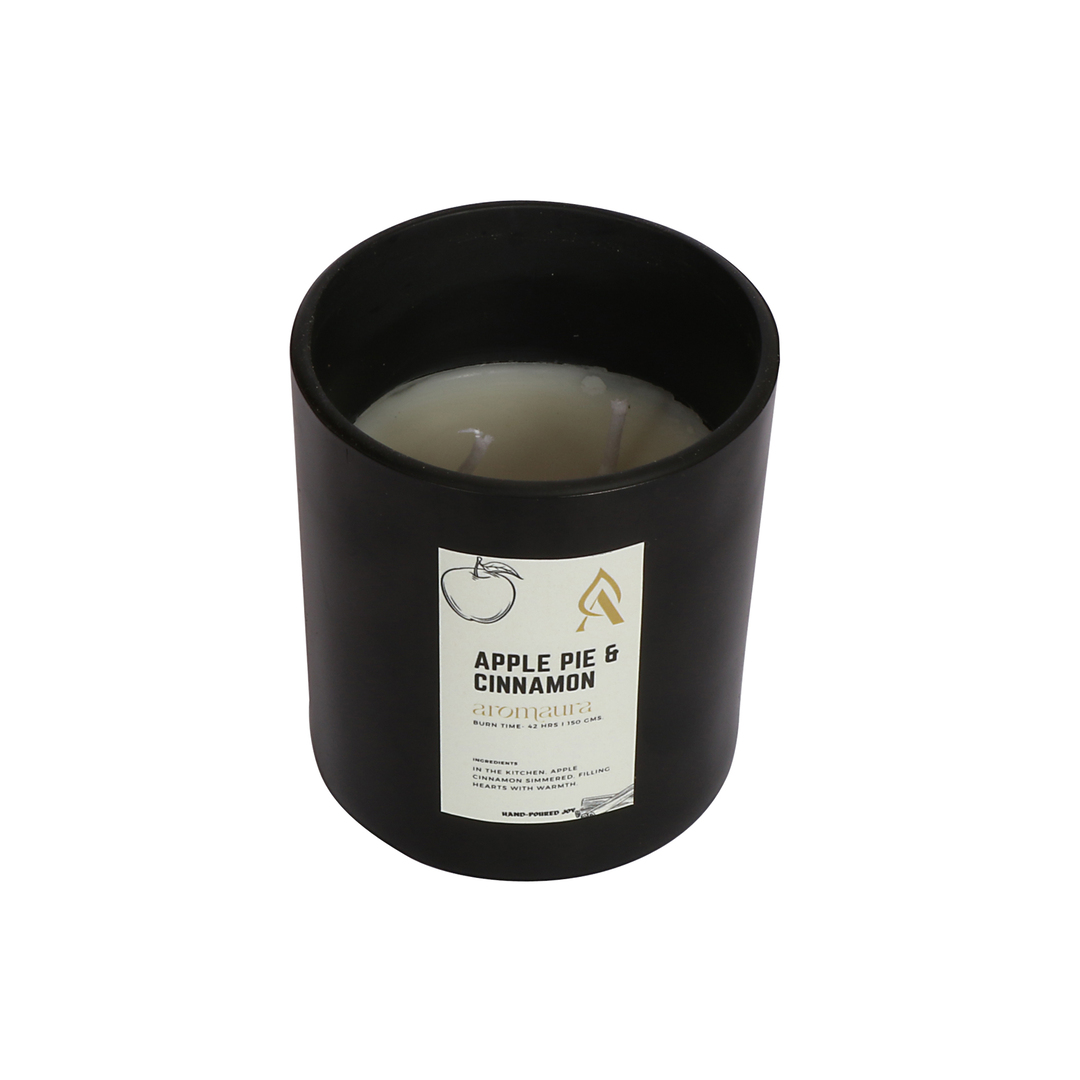 Apple Pie Cinnamon Scented Candles, 150 gm, 42 hrs - Image 3