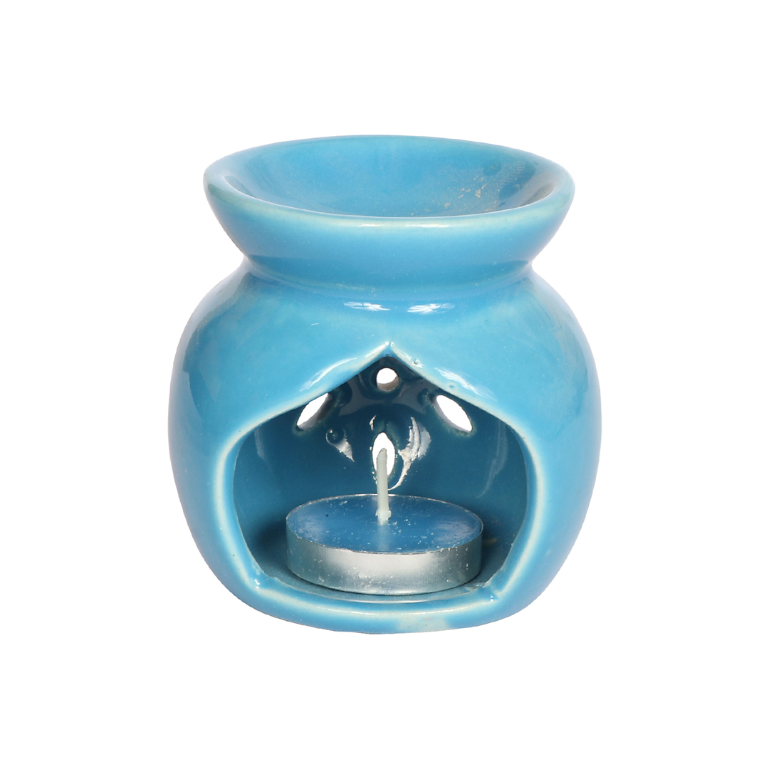 Ceramic Diffuser Burner with 10ml Lavender Essential Oil | 1 Tea Light Candles | Perfect for Gift Set - Image 3