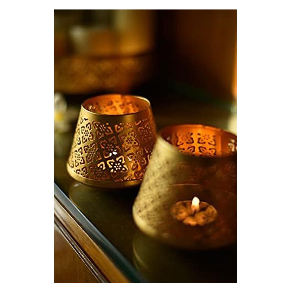 Decorative Metal Tealight Candle Holder - Image 2