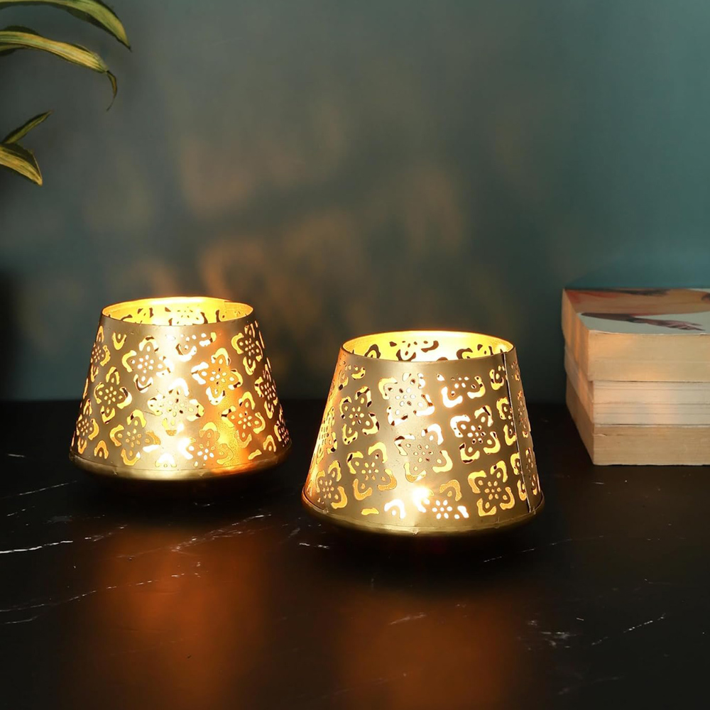 Decorative Metal Tealight Candle Holder - Image 3