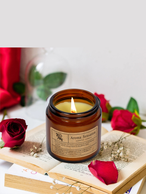 Rose Scented Candle, 120 gm, 40 hrs