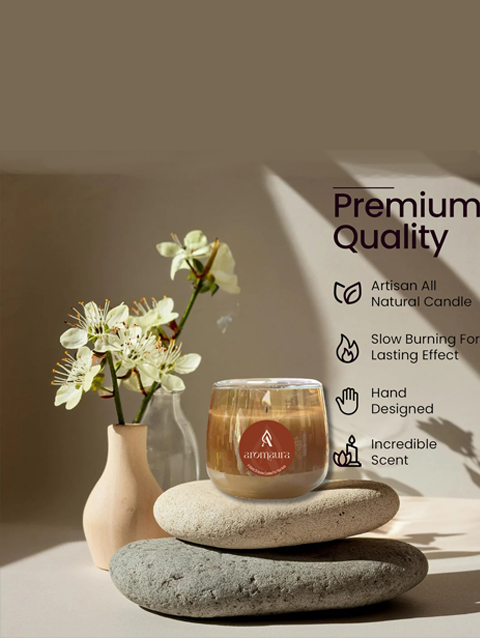 Scented Candle with wooden lid