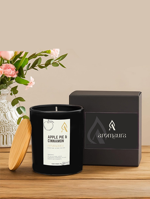 Apple Pie Cinnamon Scented Candles, 150 gm, 42 hrs